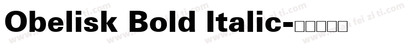 Obelisk Bold Italic字体转换